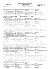 Kiểm tra học kì I - Năm học 2015 - 2016 Môn Hóa học lớp 12 Thời gian 45 phút
